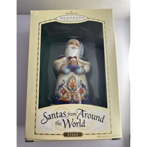 Hallmark Santas From Around The World Italy 2004‎ Vintage Christmas Ornament